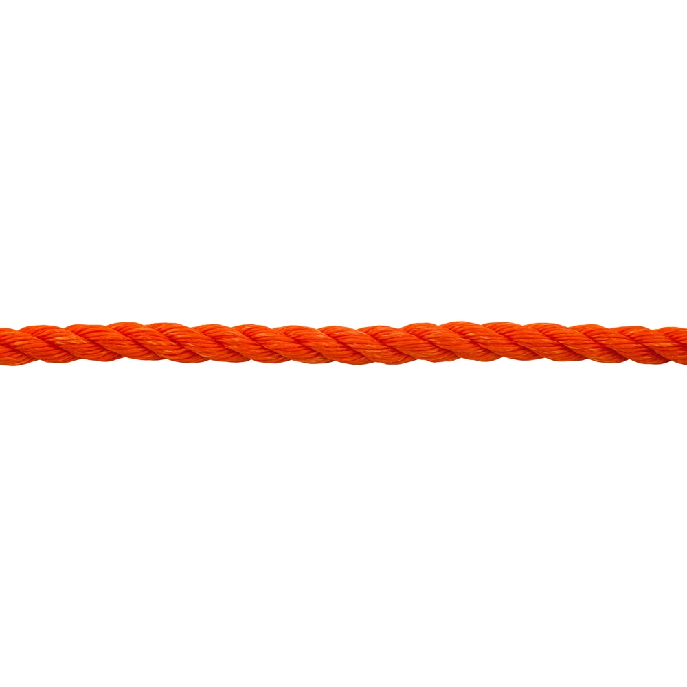 Franghie PP rasucita, 12 mm, 10 m, portocaliu