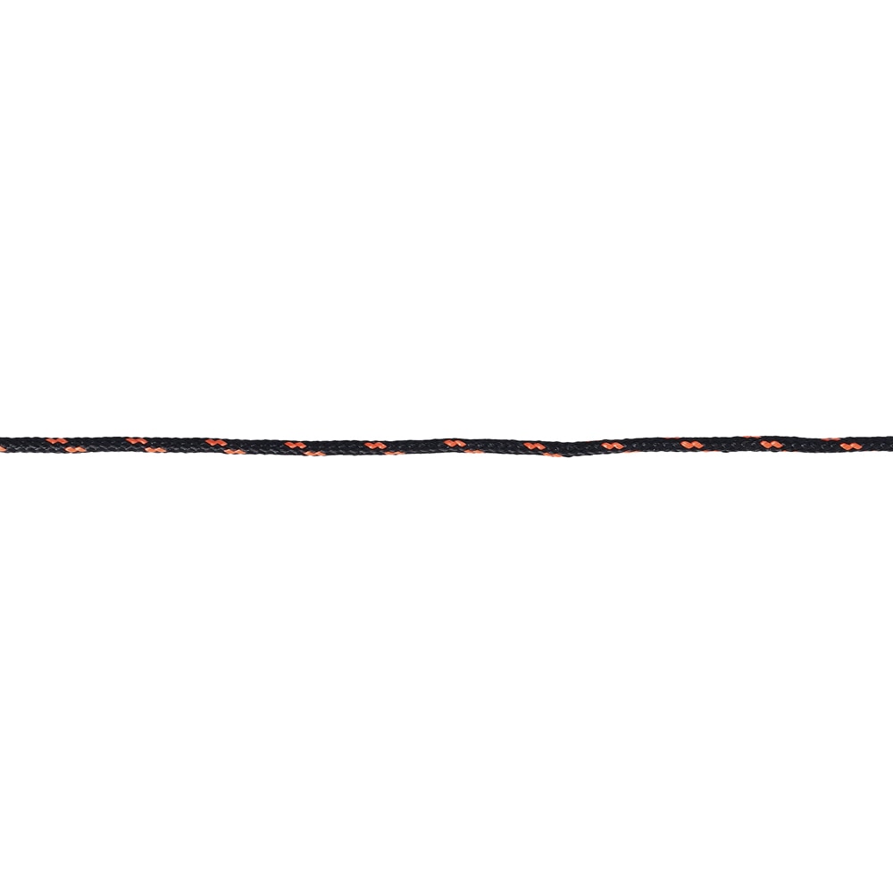 Franghie PE/PA, 3 mm, 25 m, negru-portocaliu