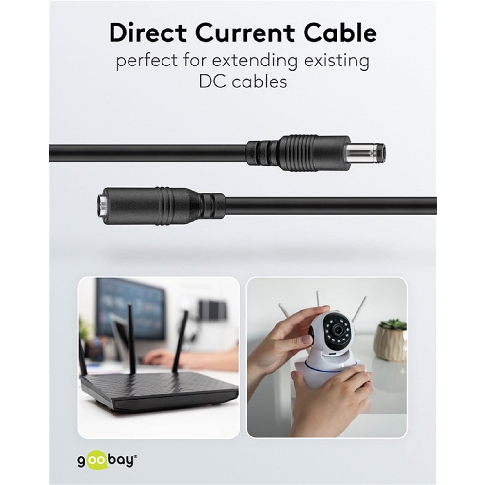 Cablu de prelungire GOOBAY,  3m, NG DC