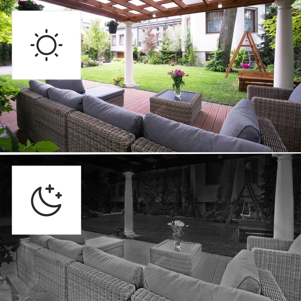 Camera IP Wireless exterior HAMA 176615, Full HD 1080p, Night Vision, baterie solara, negru