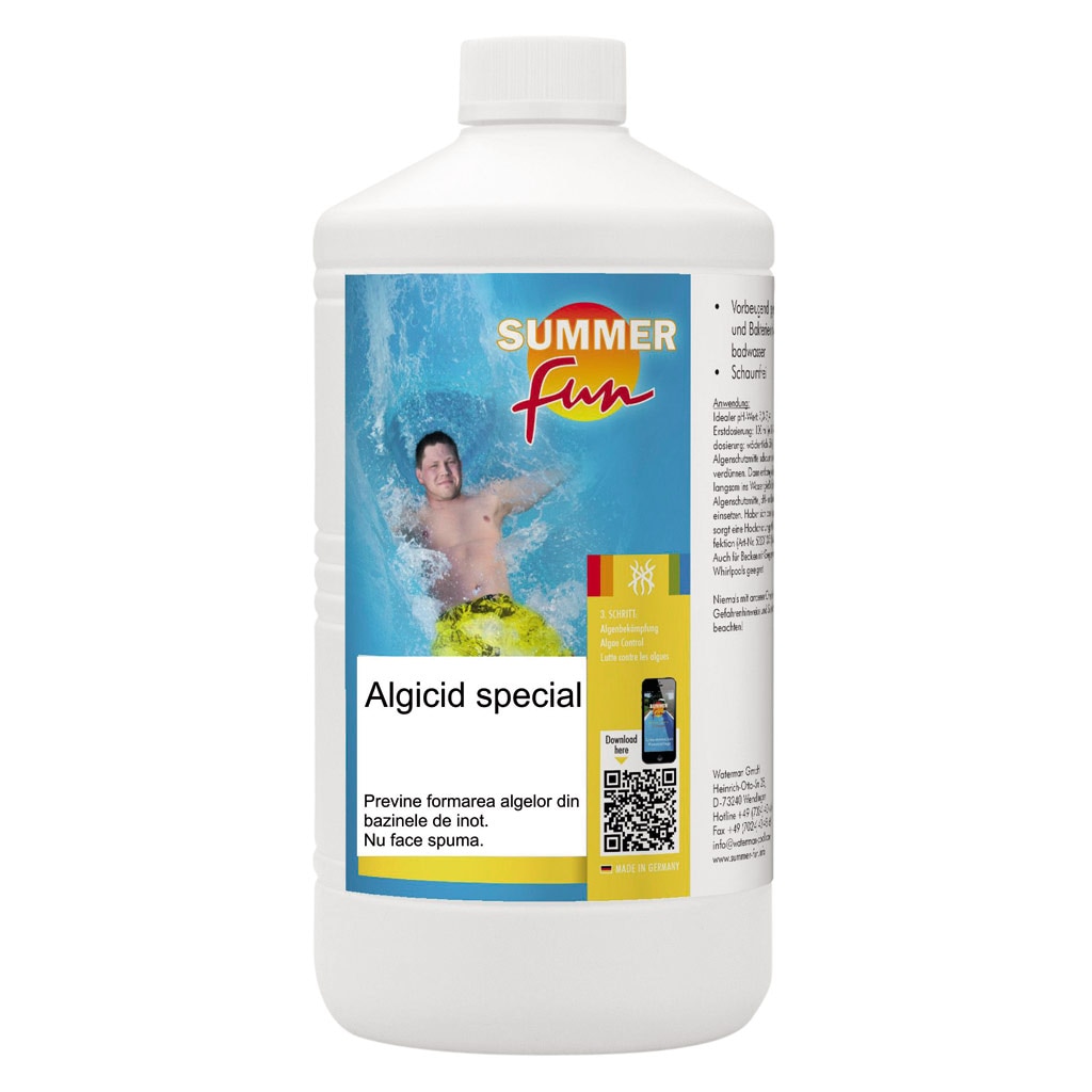 Tratament piscina Algicid special, 1 L • Summer fun