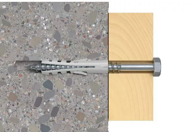 Set de 2 dibluri duopower 8 x 80 cu holsurub in vinclu cromat • Fischer