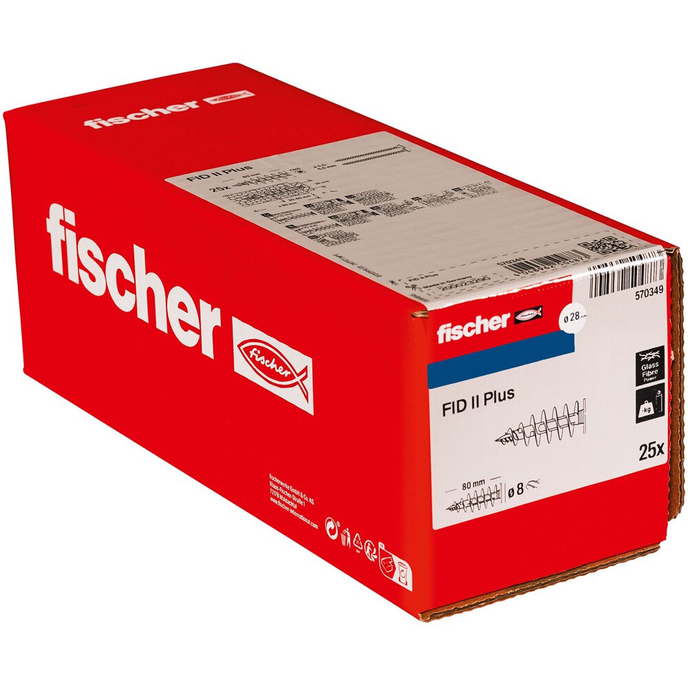 Diblu polistiren FISCHER FID II, 28 x 85mm, 25buc