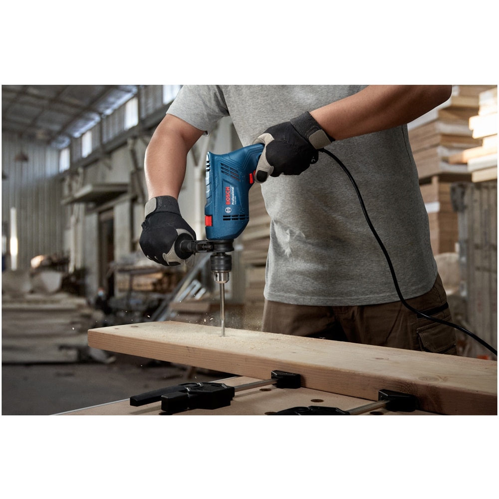 Masina de gaurit cu percutie Bosch Professioanal GBB600, 600W, 3000RPM, mandrina rapida 13mm