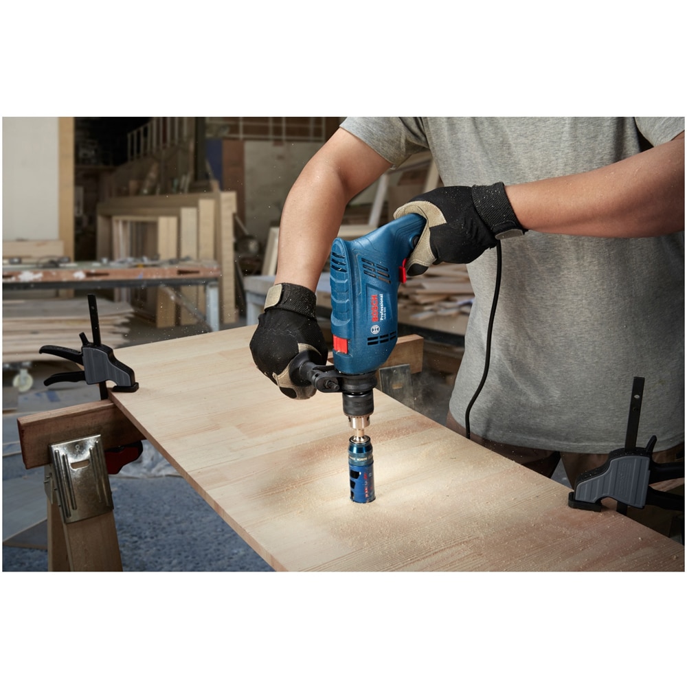 Masina de gaurit cu percutie Bosch Professioanal GBB600, 600W, 3000RPM, mandrina rapida 13mm