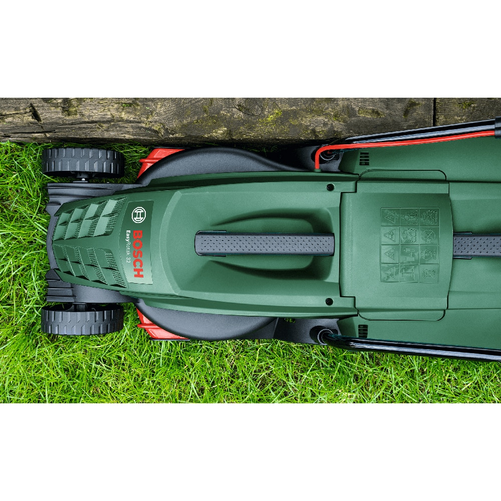 Masina de tuns gazon BOSCH Easy Rotak 32-215, Electrica, 1200W, latime taiere 32 cm, cos 31L, negru-verde