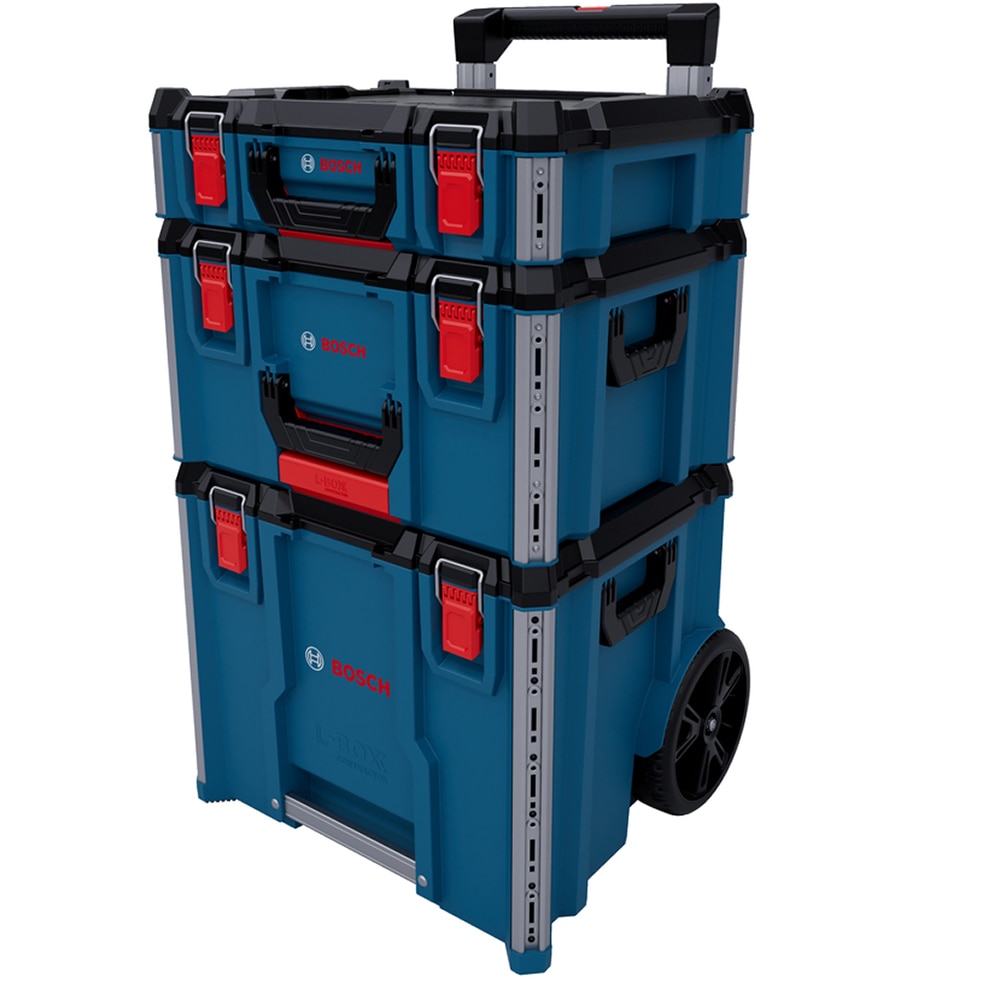 Cutie de transport scule BOSC L-Boxx, polipropilena, albastru