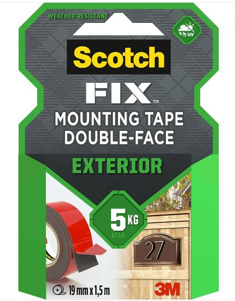 Banda montare 1.5 cm x 1.5 m Rosu  Scotch