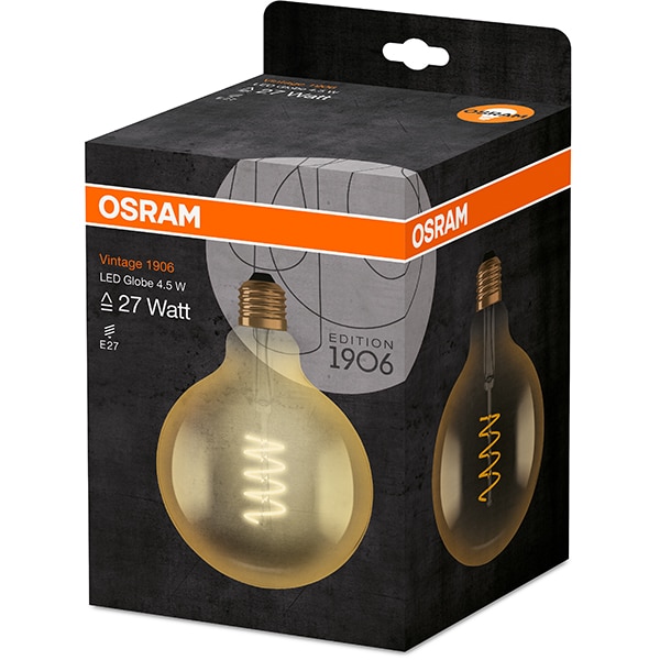 Bec LED Vintage OSRAM 4058075092136, E27, 4.5W, 250lm, lumina calda