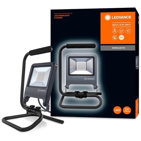 Lampa de lucru LEDVANCE 4058075213876, 50W, 4500 lumeni, negru