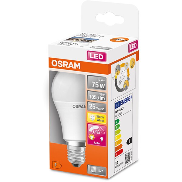 Bec LED OSRAM 4058075428263, E27, 10W, 1055lm, lumina calda 