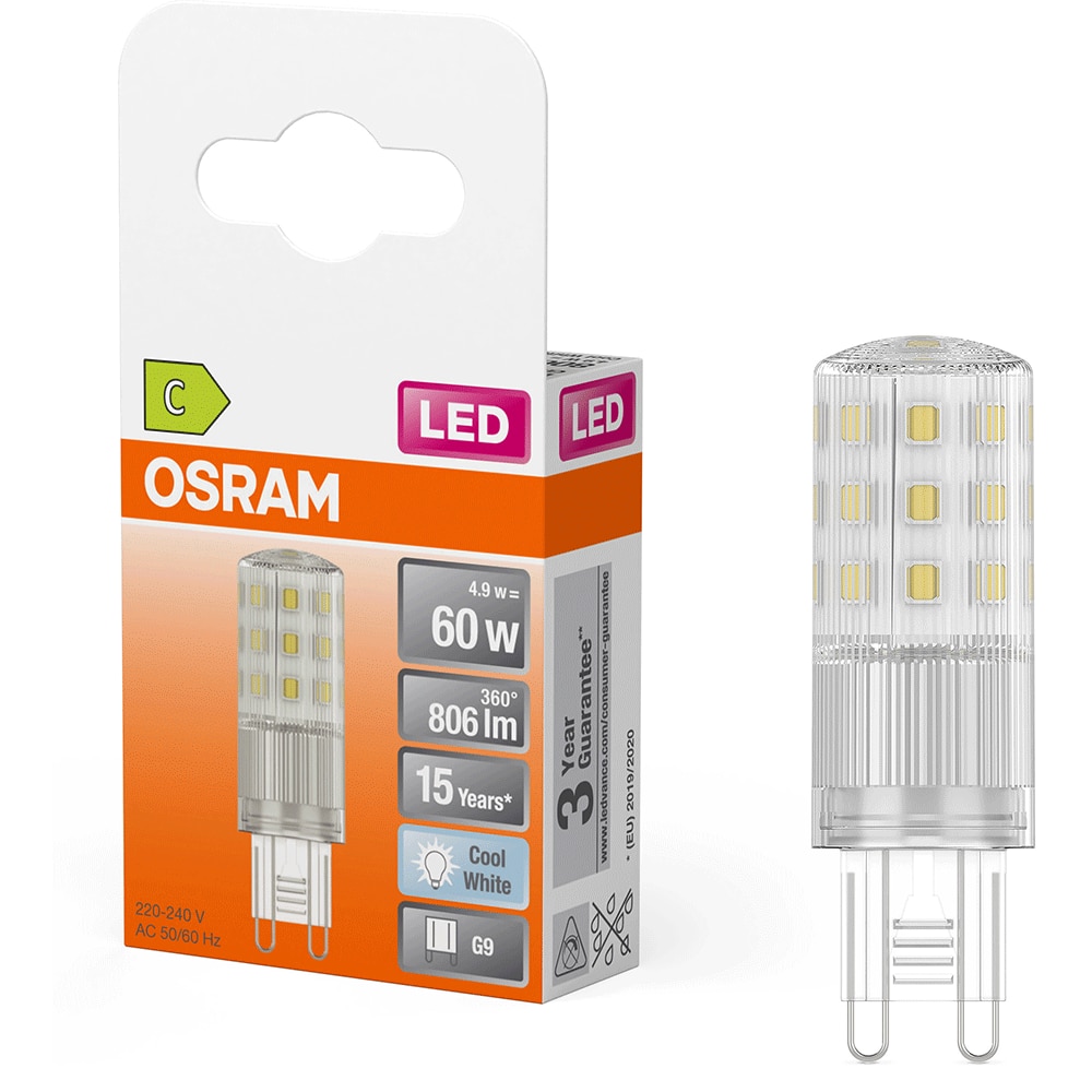 Bec LED OSRAM, G9, 4.9W, 806lm, lumina neutra