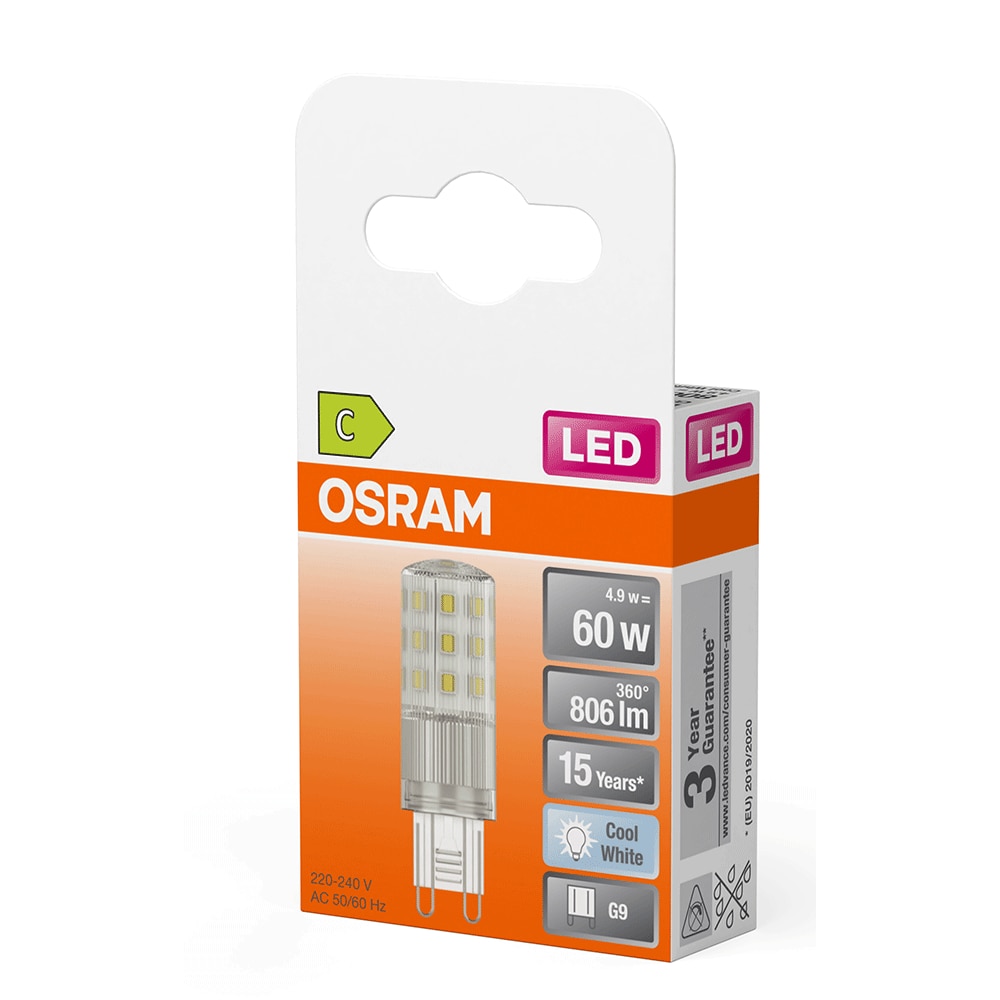 Bec LED OSRAM, G9, 4.9W, 806lm, lumina neutra