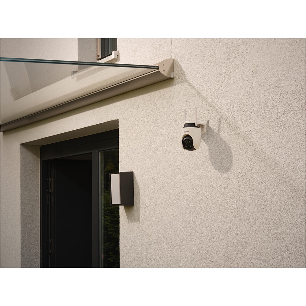 Camera IP Wireless OSRAM Smart+, 2K QHD, 4MP, IR, Night Vision, alb