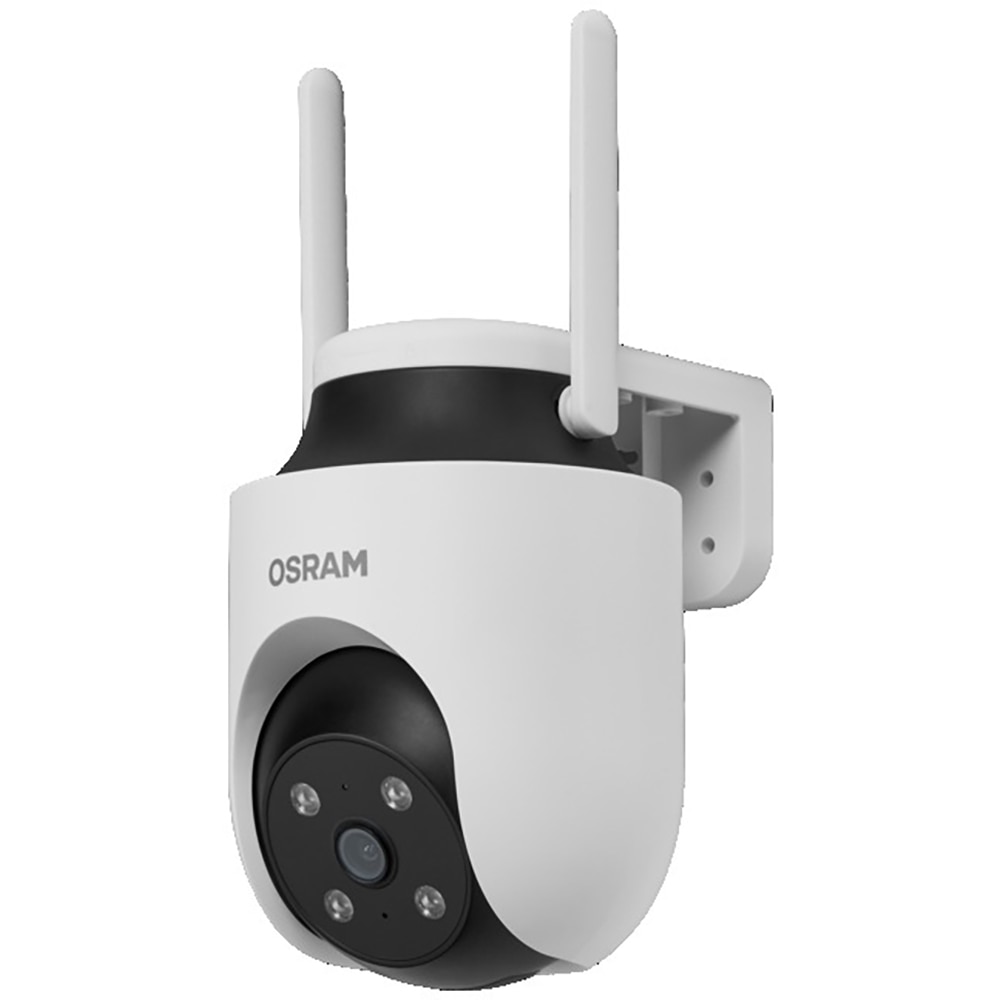 Camera IP Wireless OSRAM Smart+, 2K QHD, 4MP, IR, Night Vision, alb