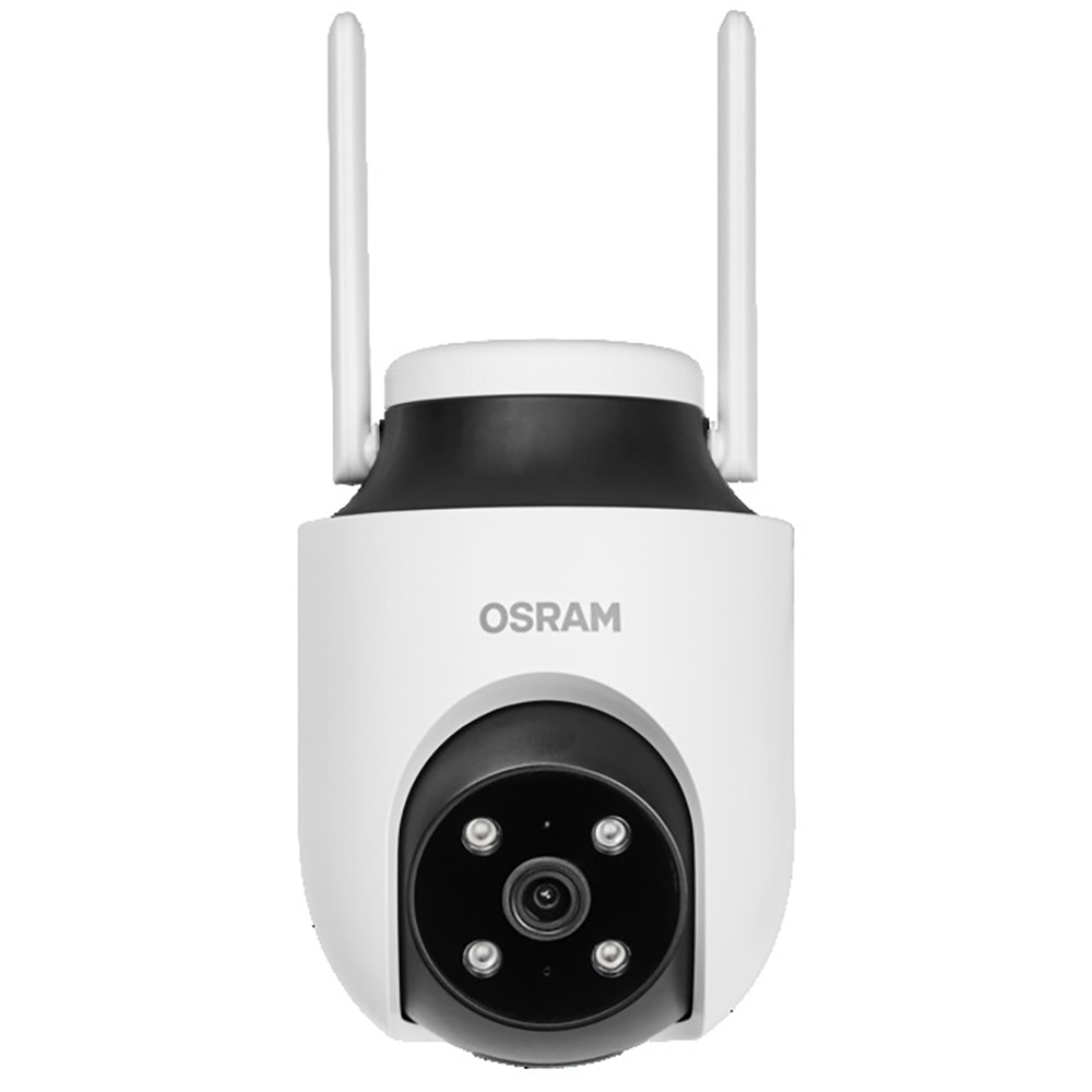 Camera IP Wireless OSRAM Smart+, 2K QHD, 4MP, IR, Night Vision, alb