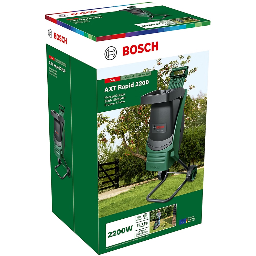 Tocator resturi vegetale Bosch AXT Rapid, 2200W, 80Kg/h
