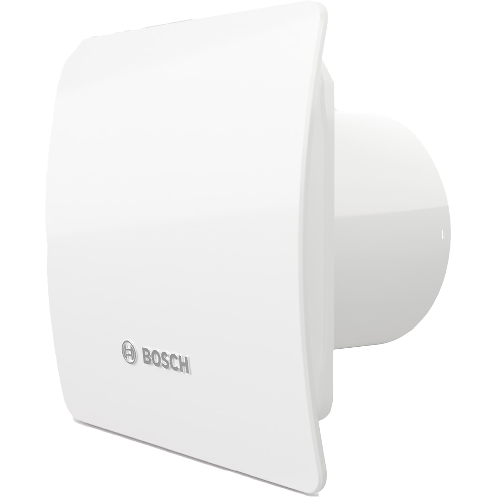 Ventilator baie BOSCH F1500 DW W 125, 18W, 182mc/h, 125mm, temporizator, senzor umiditate, alb