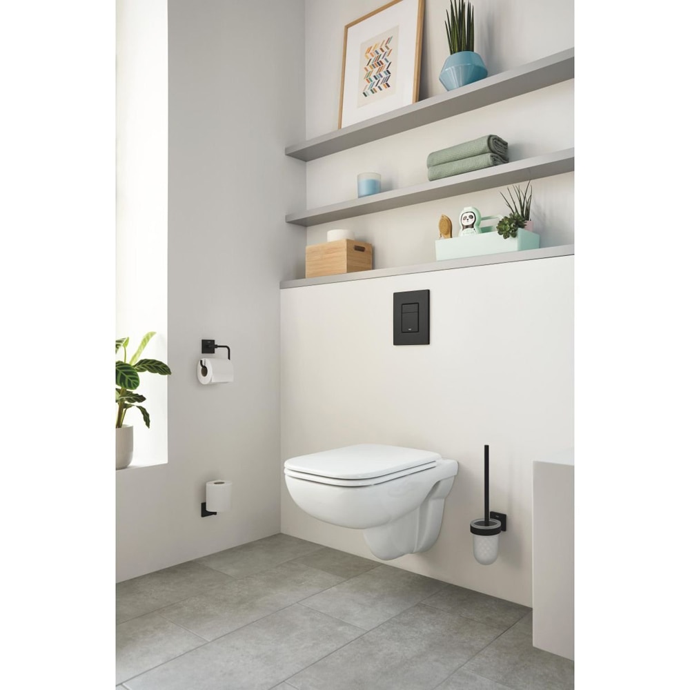 Suport hartie igienica GROHE Start Cube 409782430, metal, negru