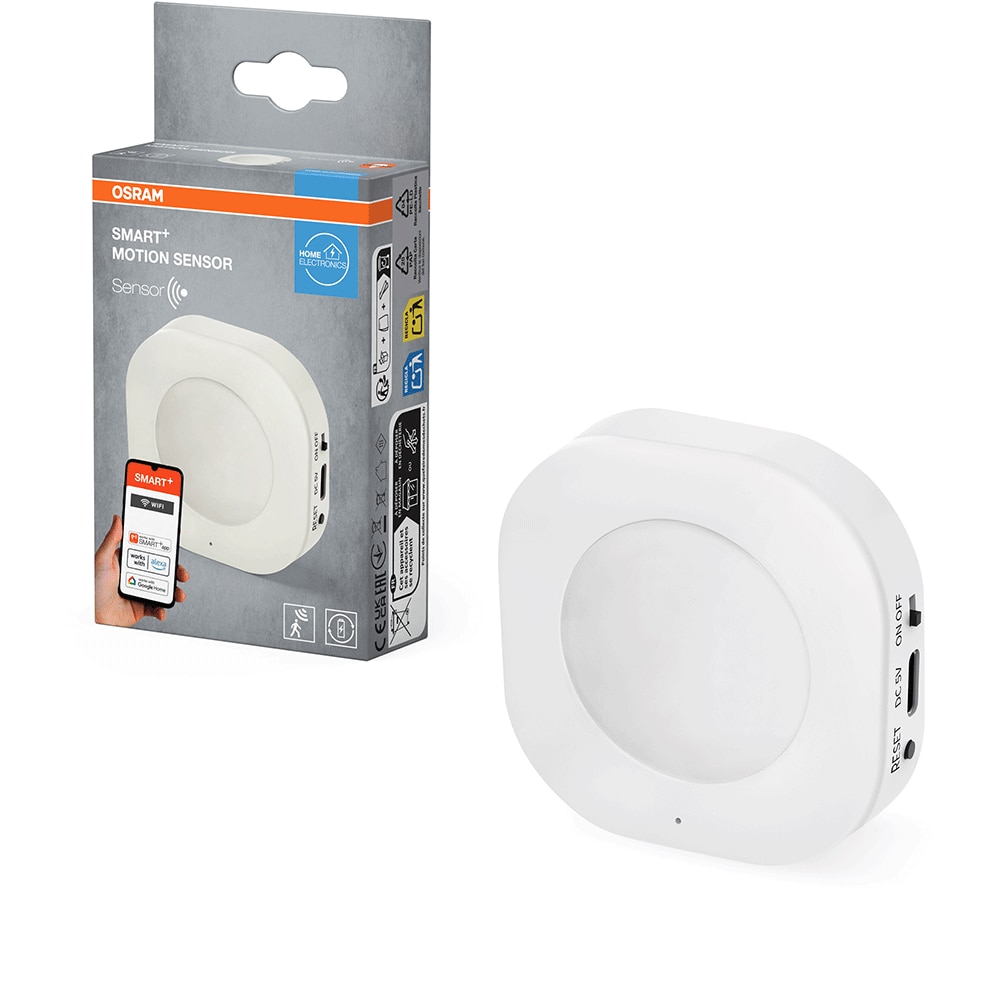 Senzor de miscare OSRAM, IP20, Wi-Fi, interior, alb