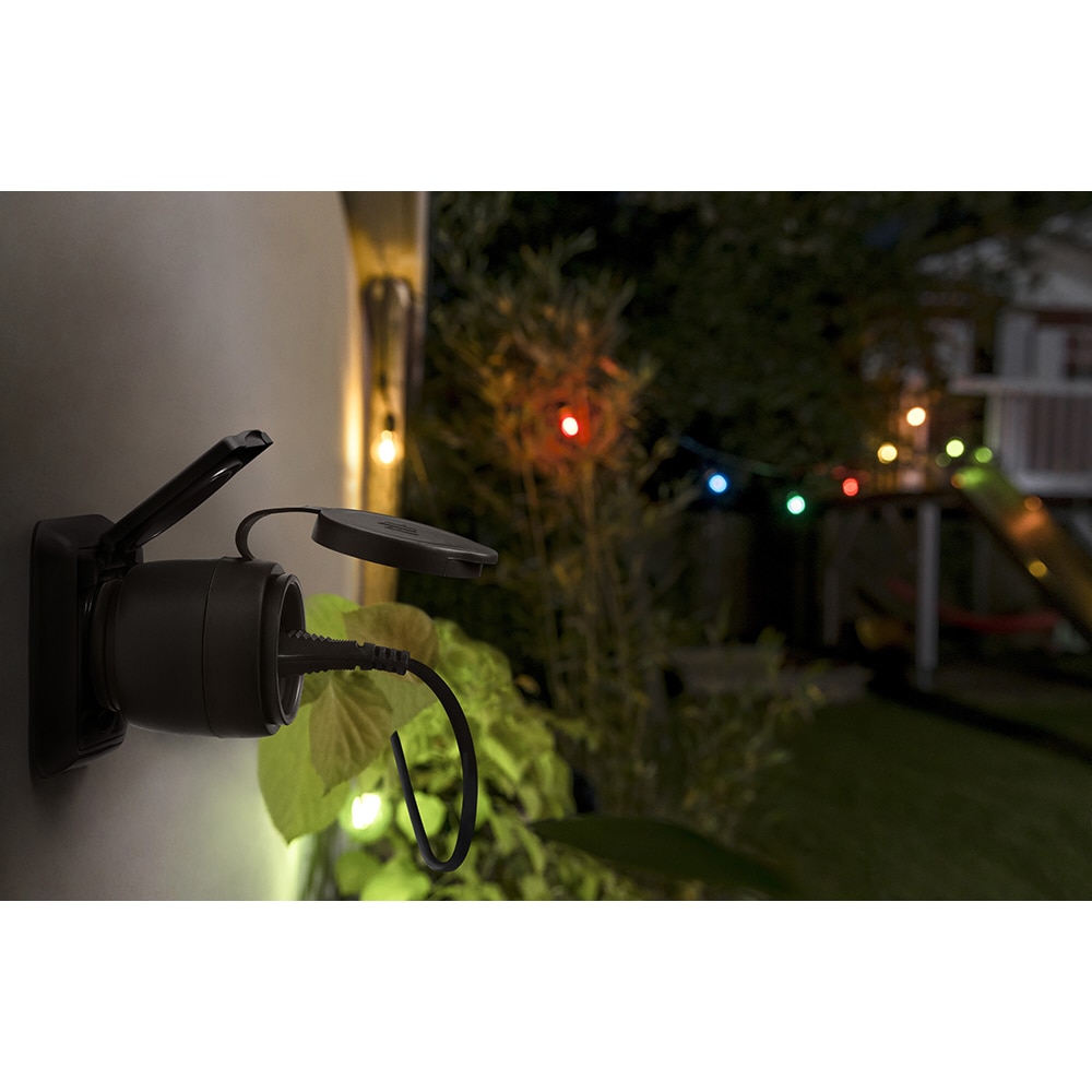 Priza inteligenta exterior OSRAM Smart+, Wi-Fi, 3680W, 16A, IP44, alb