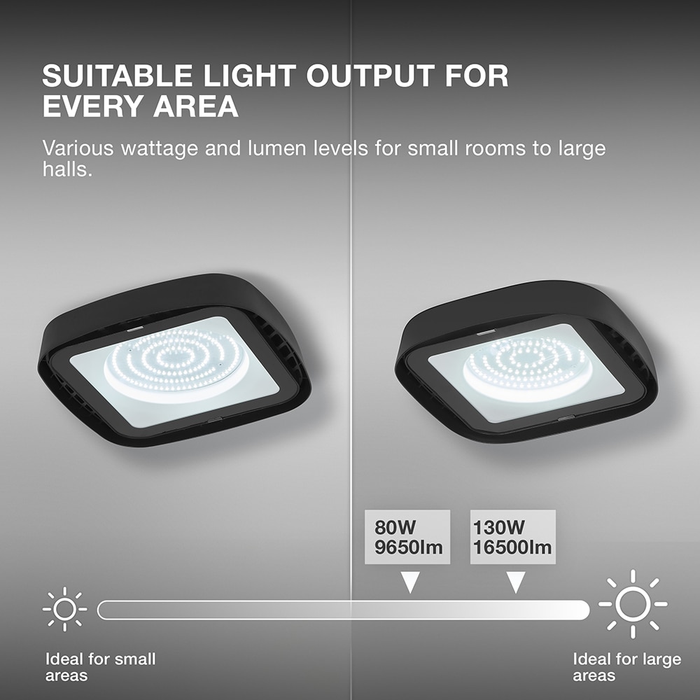 Proiector LED OSRAM Highbay Ufo, 80W, 6500K, IP65, negru