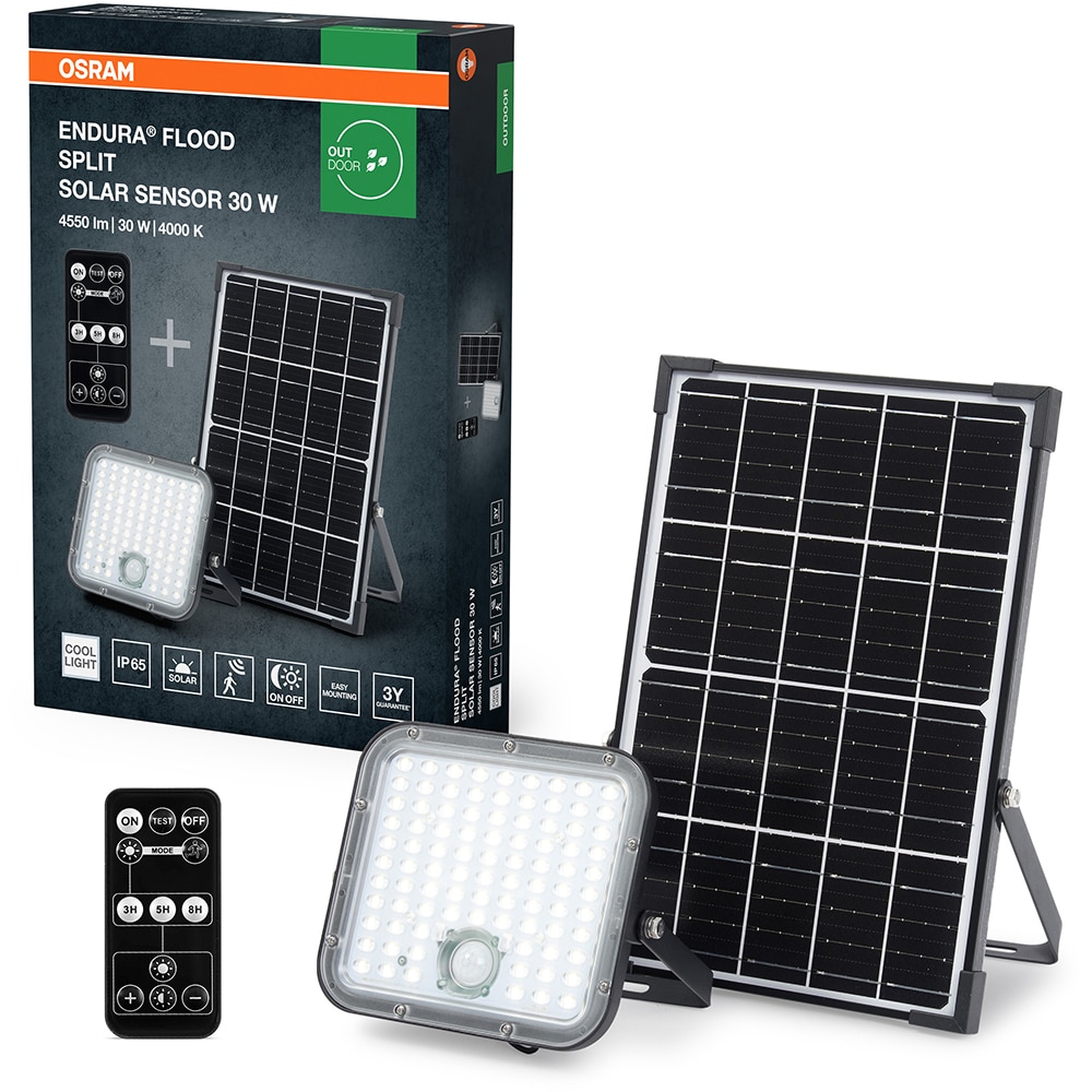 Proiector LED OSRAM Endura Flood Split, 30W, 4550lm, 4000K, IP65, negru