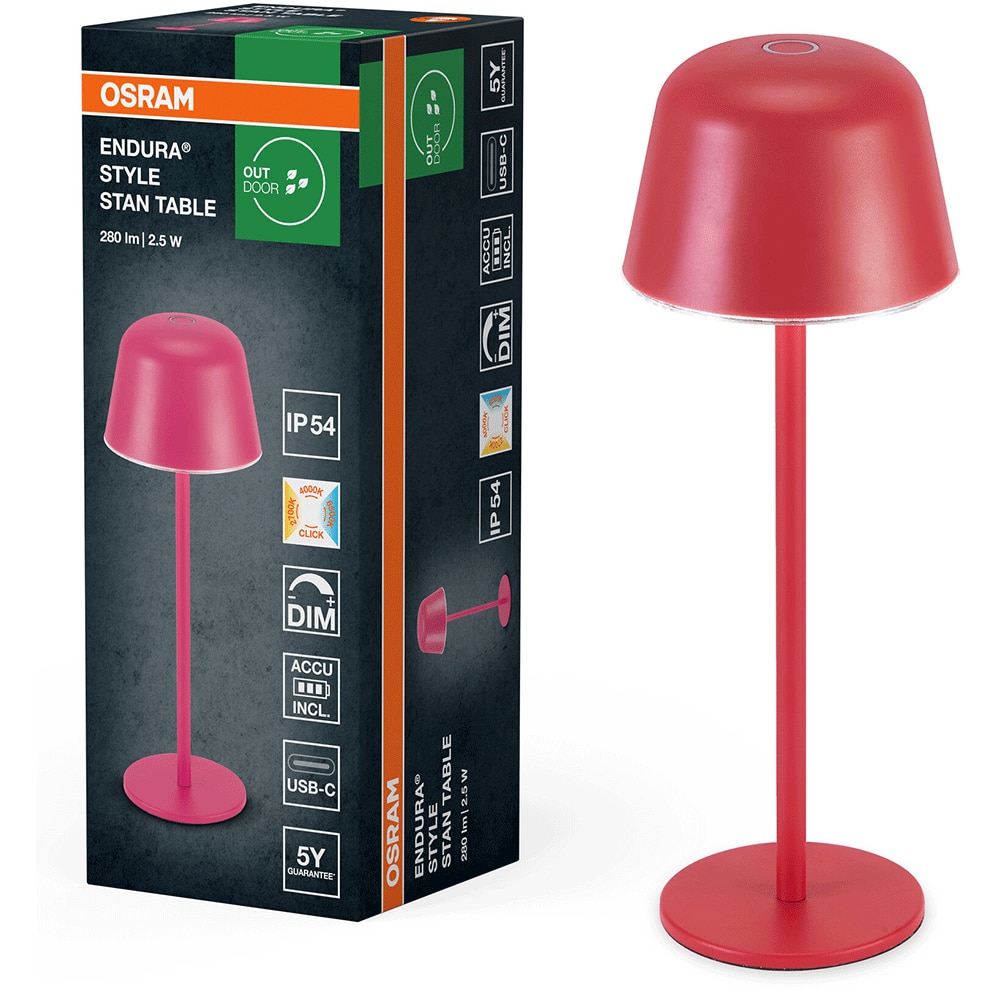 Lampa masa LED OSRAM, 2.5W, 280lm, Wi-Fi, exterior, magenta