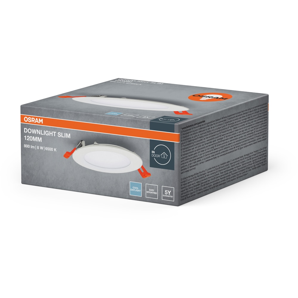 Spot incastrat OSRAM, 8W, 550lm, lumina rece, IP20, alb