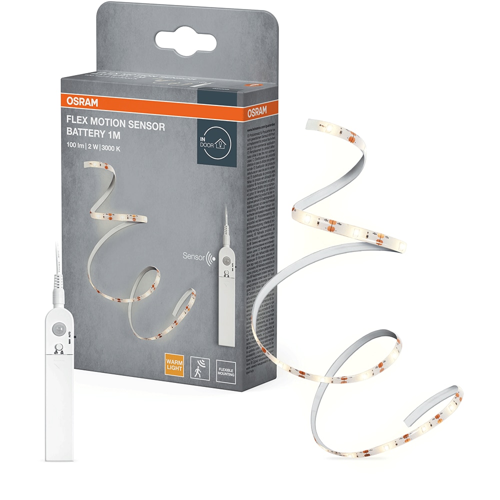 Banda LED OSRAM 1M, 2W, 100lm, senzor miscare, 1m