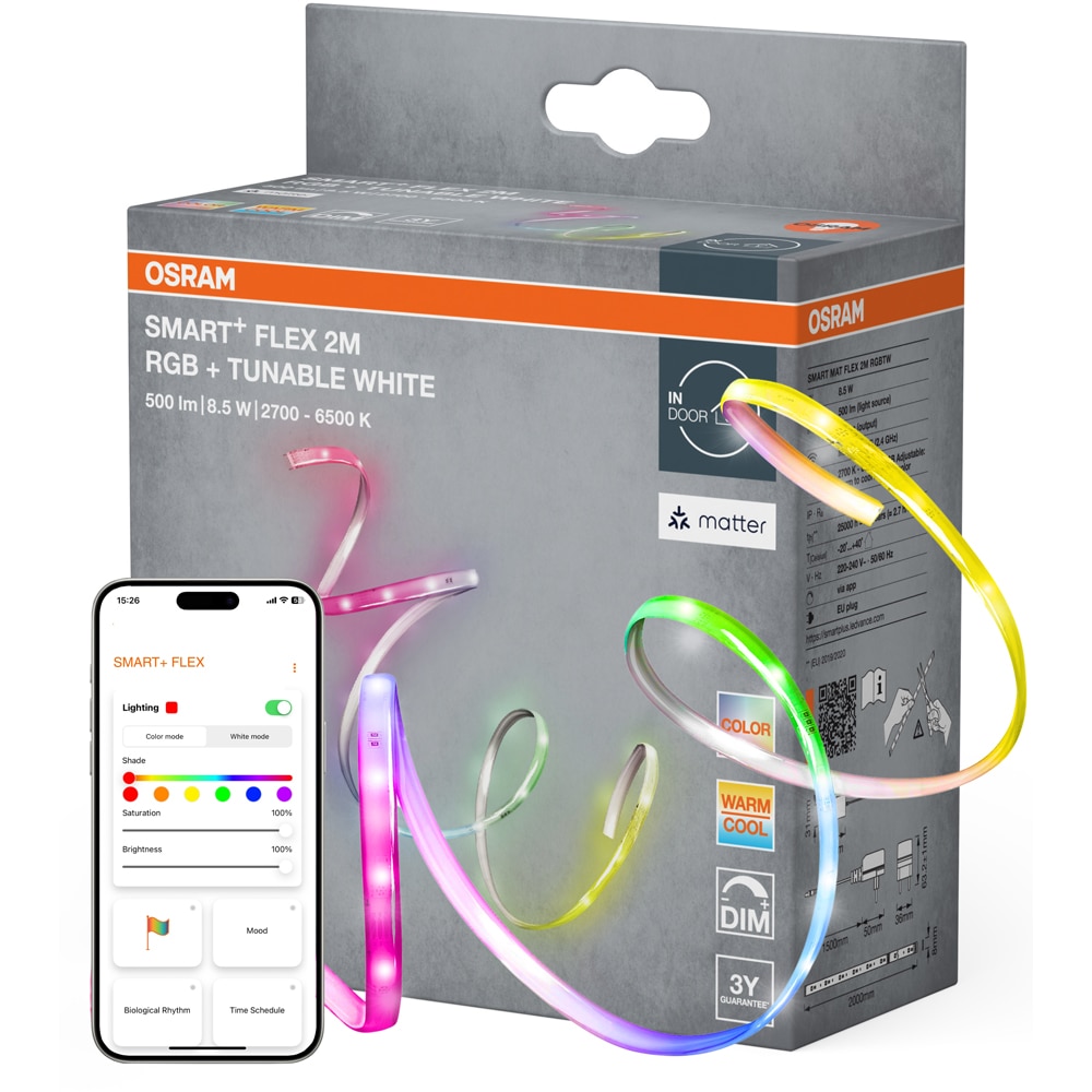 Banda LED OSRAM Matter, 8.5W, 6500K, 500lm, 200cm