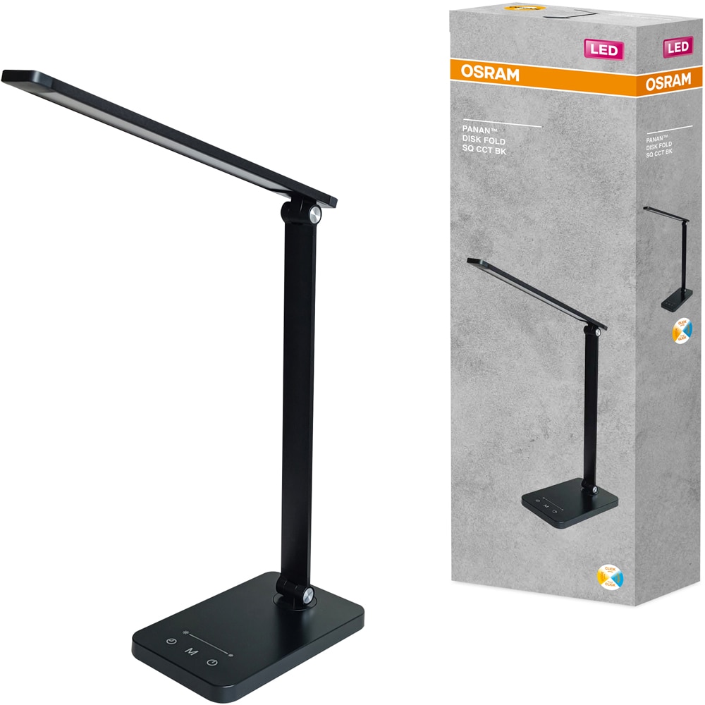 Lampa de birou LED OSRAM CCT, 6.5W, 350lm, lumina variabila, negru