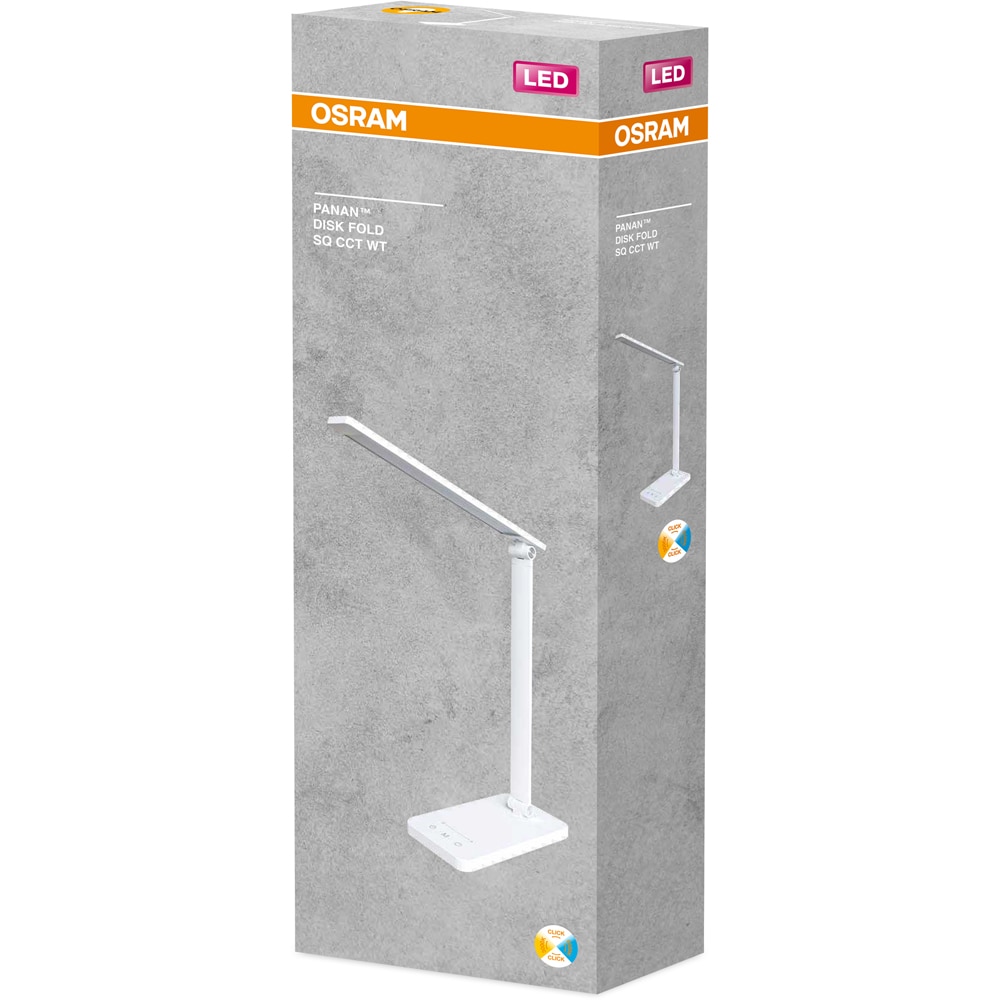 Lampa de birou LED OSRAM CCT, 6.5W, 350lm, lumina variabila, alb