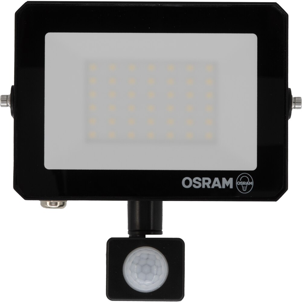 Proiector LED OSRAM, senzor PIR, 30W,2700lm, 4000K, IP65, Negru