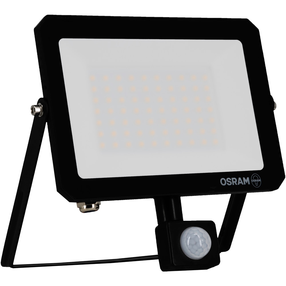 Proiector LED OSRAM Lux, senzor PIR, 50W, 4000K, IP65, negru