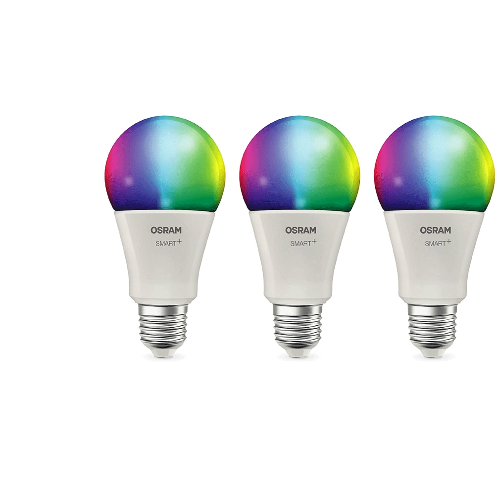 Set 3 becuri LED Wi-Fi OSRAM, E27, 14W, 1521lm, lumina variabila
