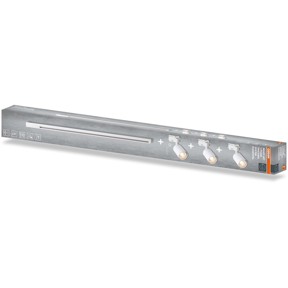 Sina OSRAM Elemental, 3 proiectoare, alb