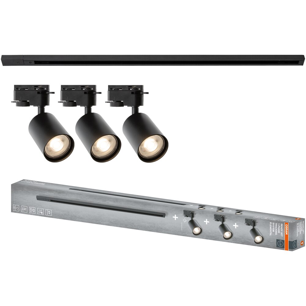 Sina OSRAM Elemental, 3 proiectoare, negru