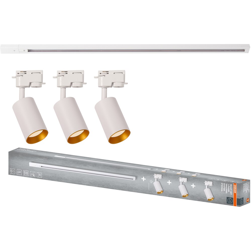 Sina OSRAM Elemental, 3 proiectoare, alb/auriu