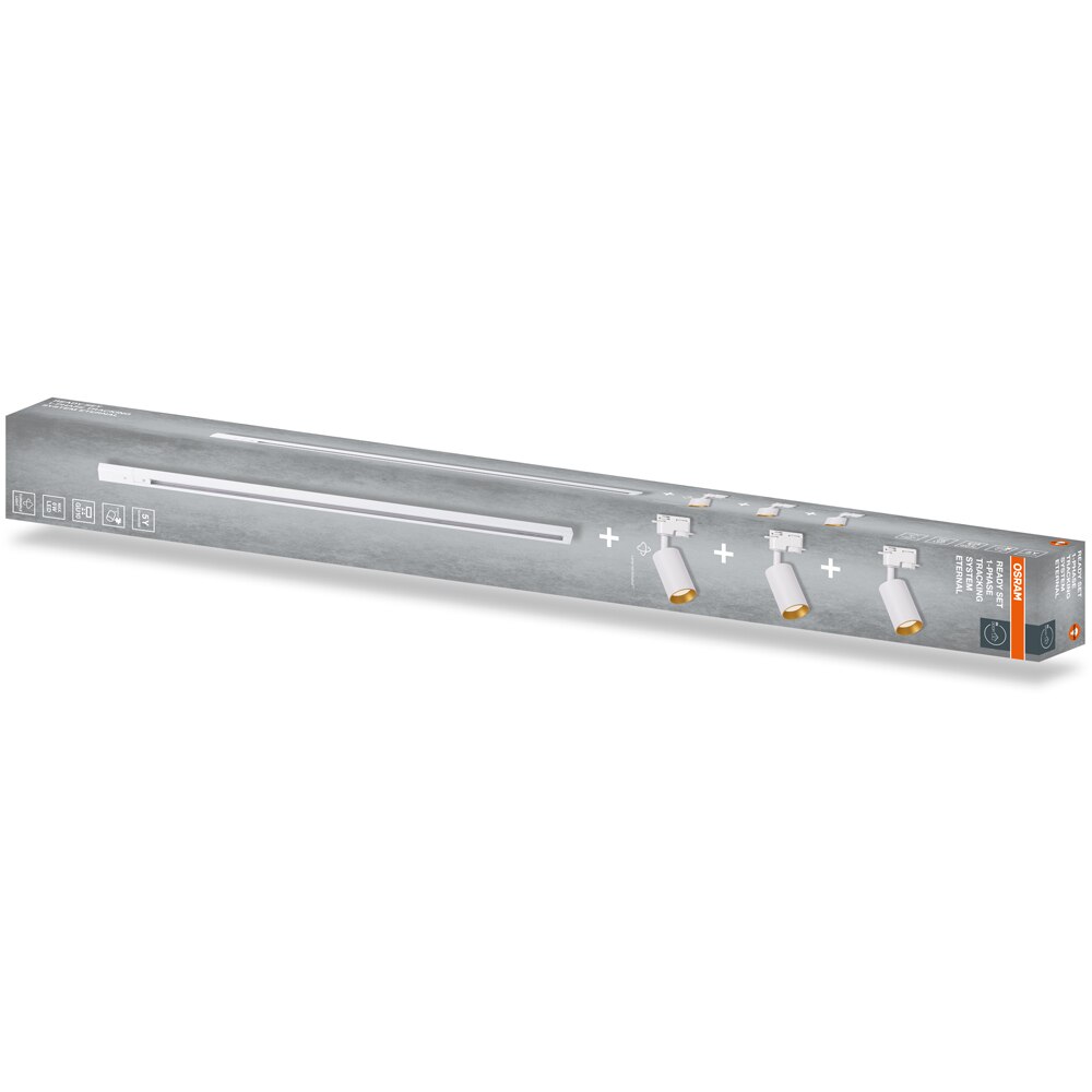 Sina OSRAM Elemental, 3 proiectoare, alb/auriu