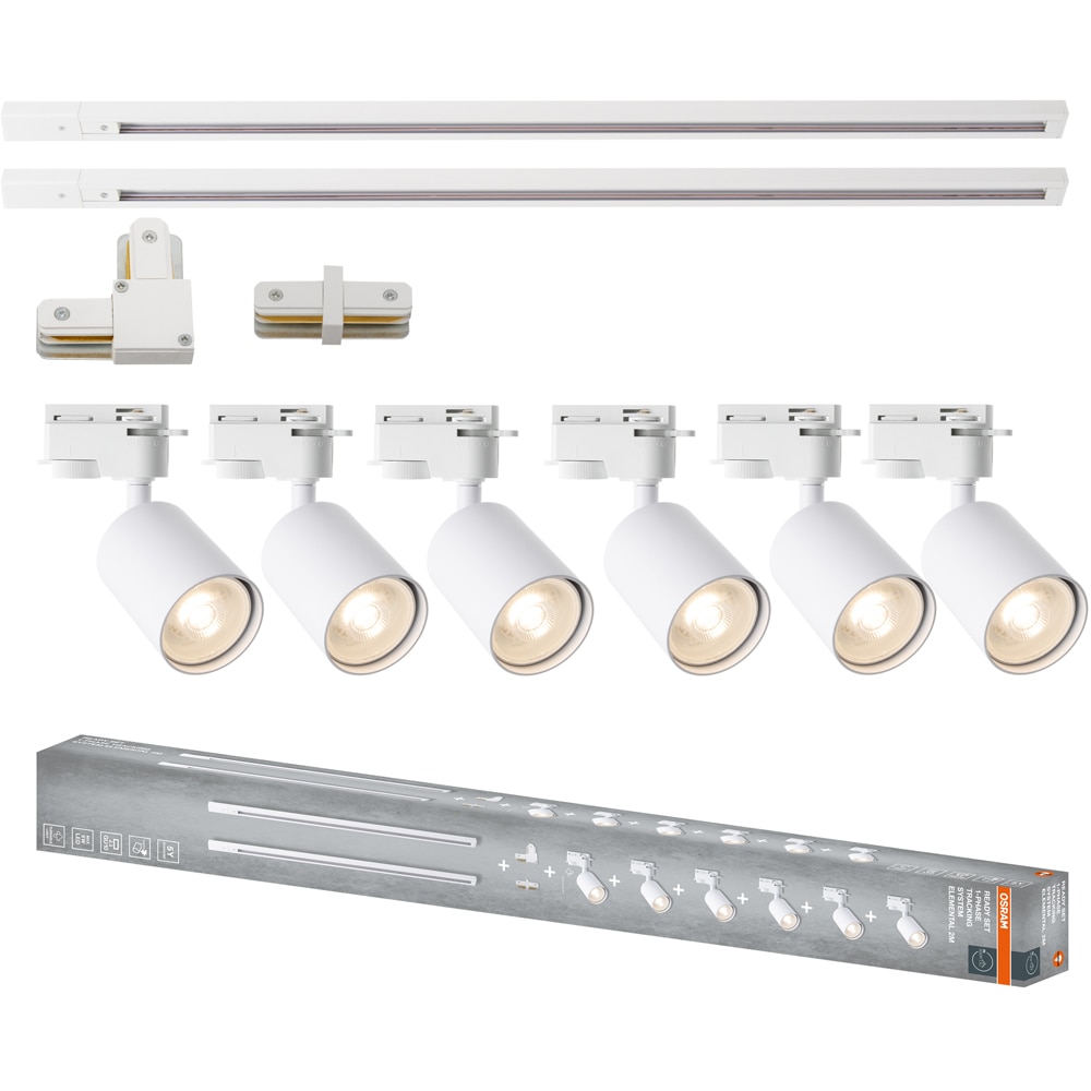 Sina OSRAM Elemental, 6 proiectoare, alb