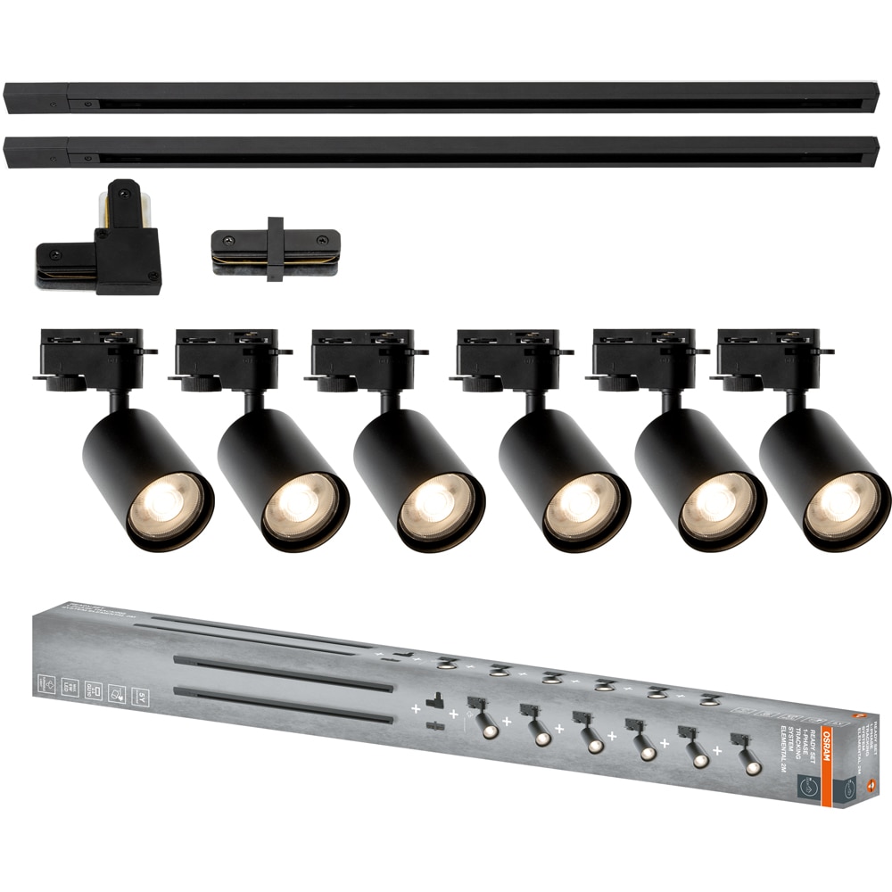 Sina OSRAM Elemental, 6 proiectoare, negru