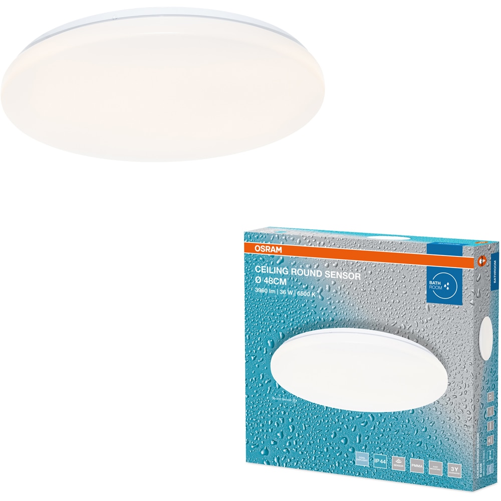 Plafoniera LED OSRAM, 36W, 2880lm, 6500K, IP44, alb