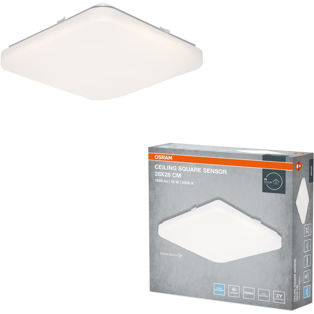 Plafoniera LED OSRAM, 18W, 1440lm, 6500K, IP20, alb