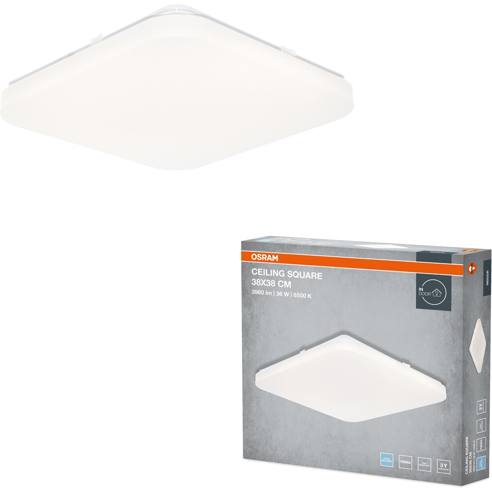 Plafoniera LED OSRAM, 24W, 1920lm, 6500K, IP20, alb