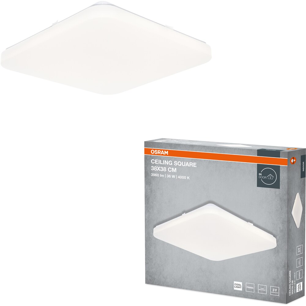 Plafoniera LED OSRAM, 36W, 2880lm, 4000K, IP20, alb