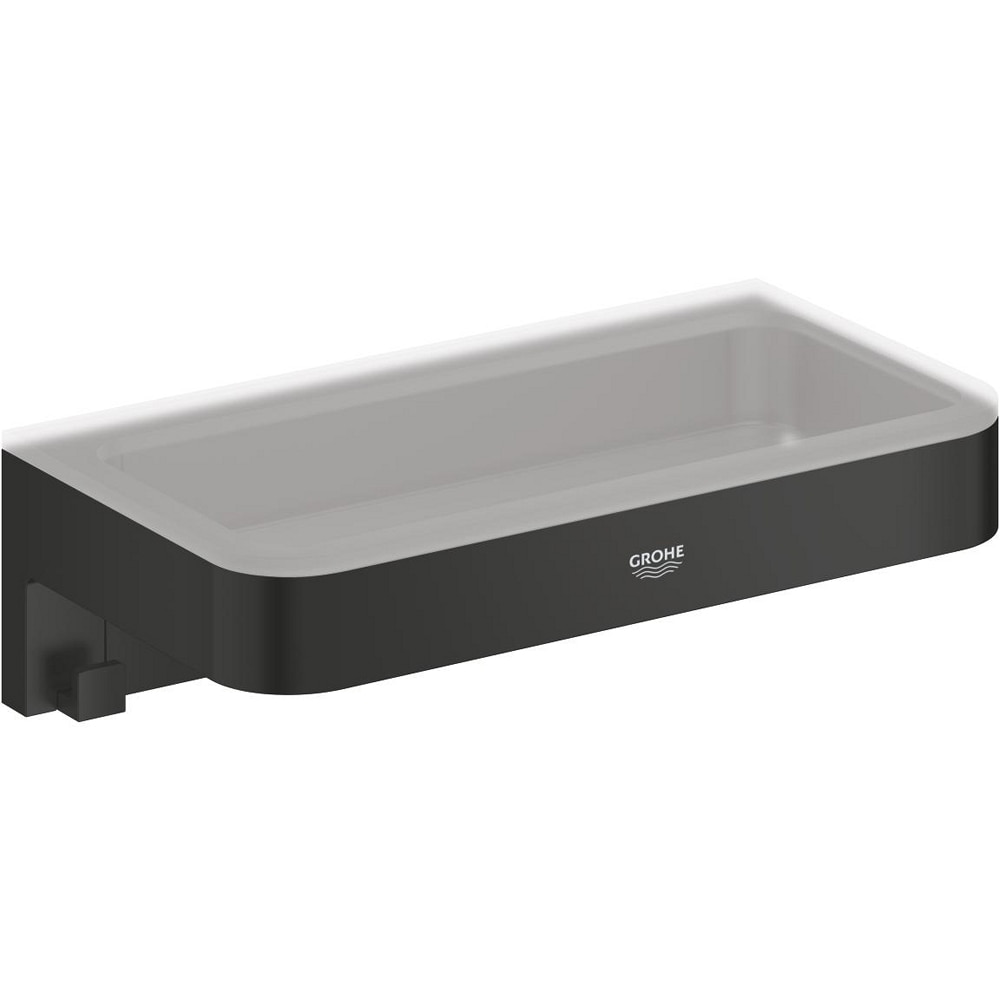 Raft baie GROHE Start Cube 411072430, 200 x 11 cm, negru