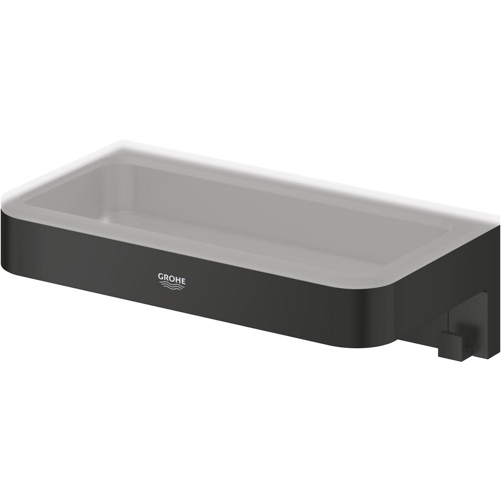 Raft baie GROHE Start Cube 411072430, 200 x 11 cm, negru