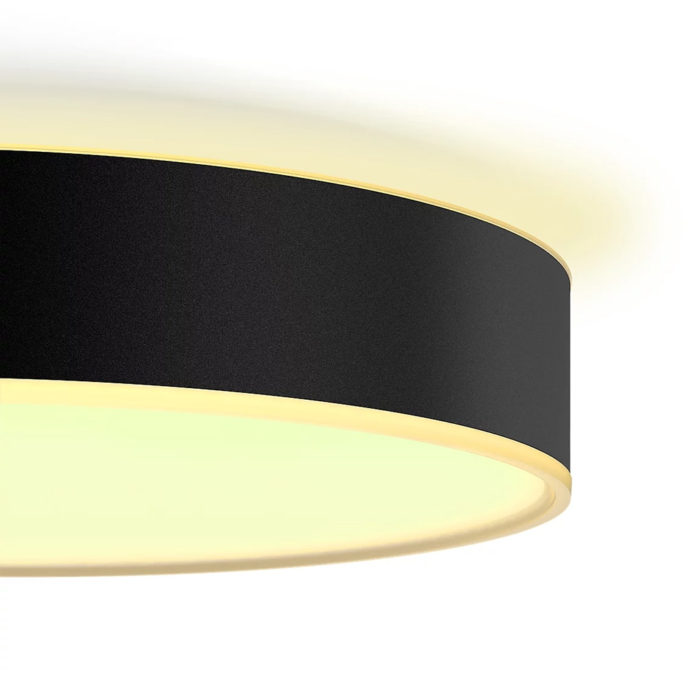 Plafoniera LED smart PHILIPS HUE Enrave, 19.2W, 2450lm, IP20, negru