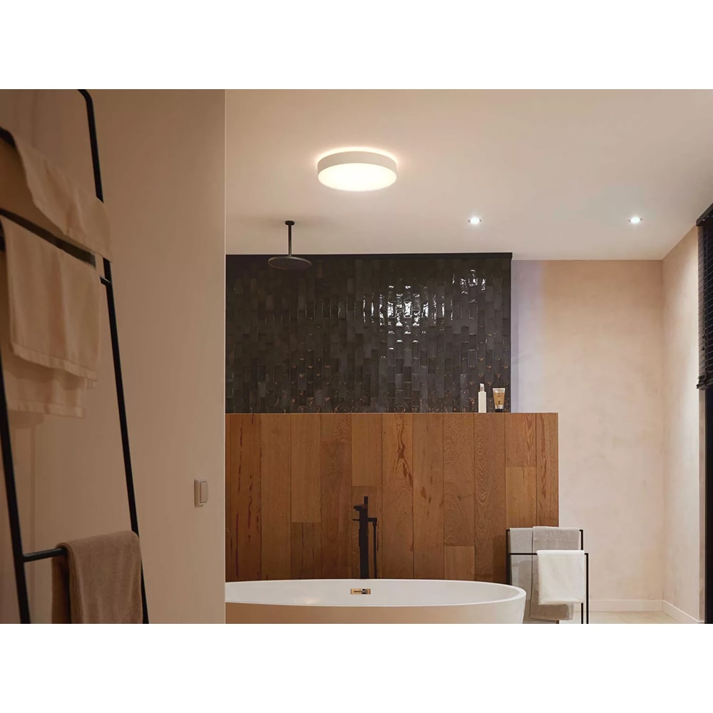 Plafoniera LED smart PHILIPS HUE Devere, 33.5W, 4300lm, IP44, alb